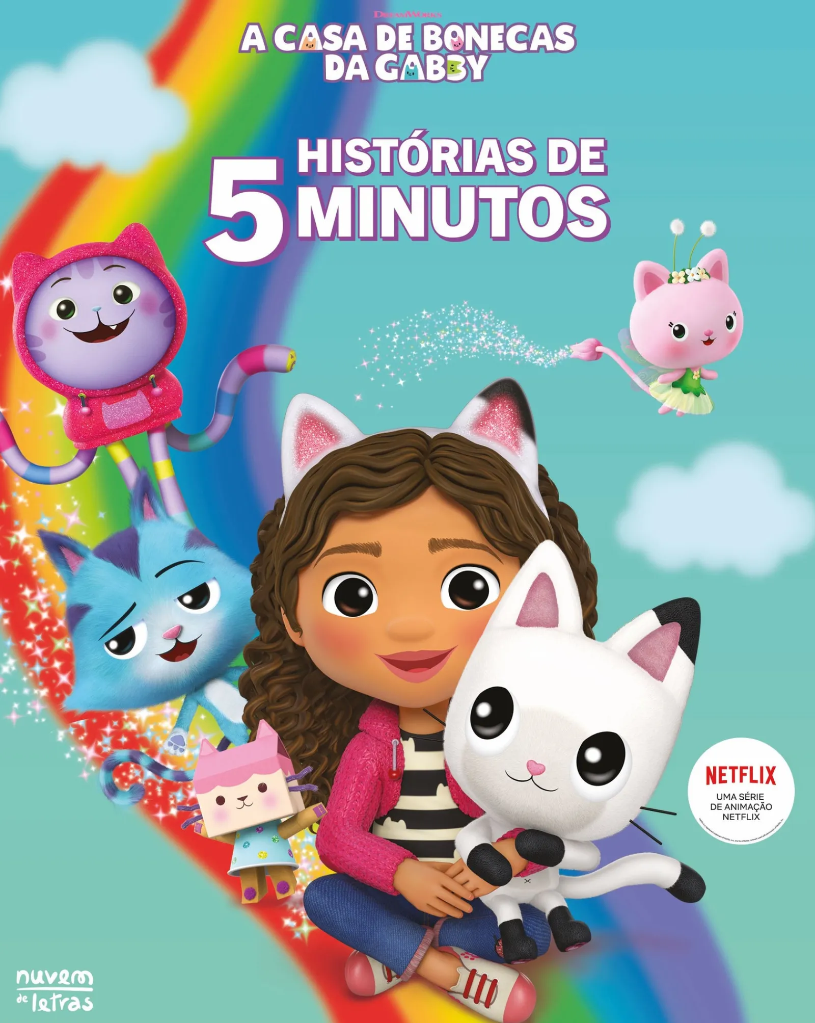 Nuvem De Letras A Casa de Bonecas da Gabby: Histórias de 5 Minutos de Dreamworks^ Coleções Infantis