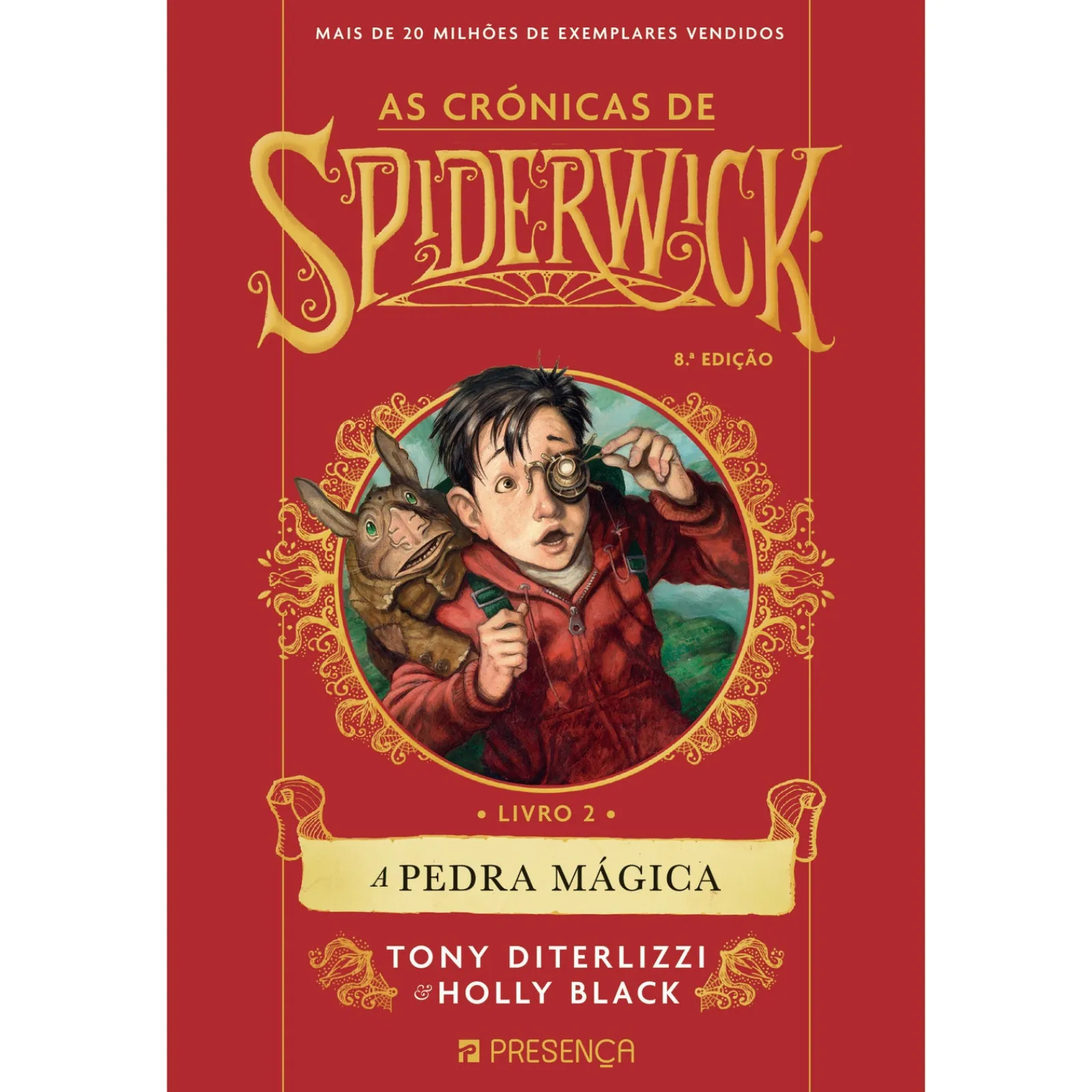 Presença A Pedra Mágica de Tony DiTerlizzi e Holly Black - As Crónicas de Spiderwick - Livro 2^ Coleções Juvenis