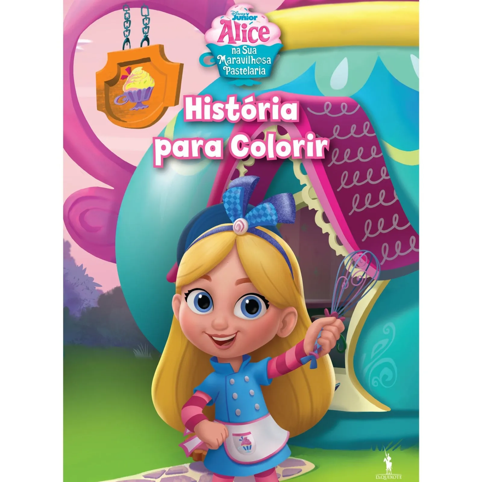 Dom Quixote Alice na sua Maravilhosa Pastelaria - História para Colorir^ Atividades