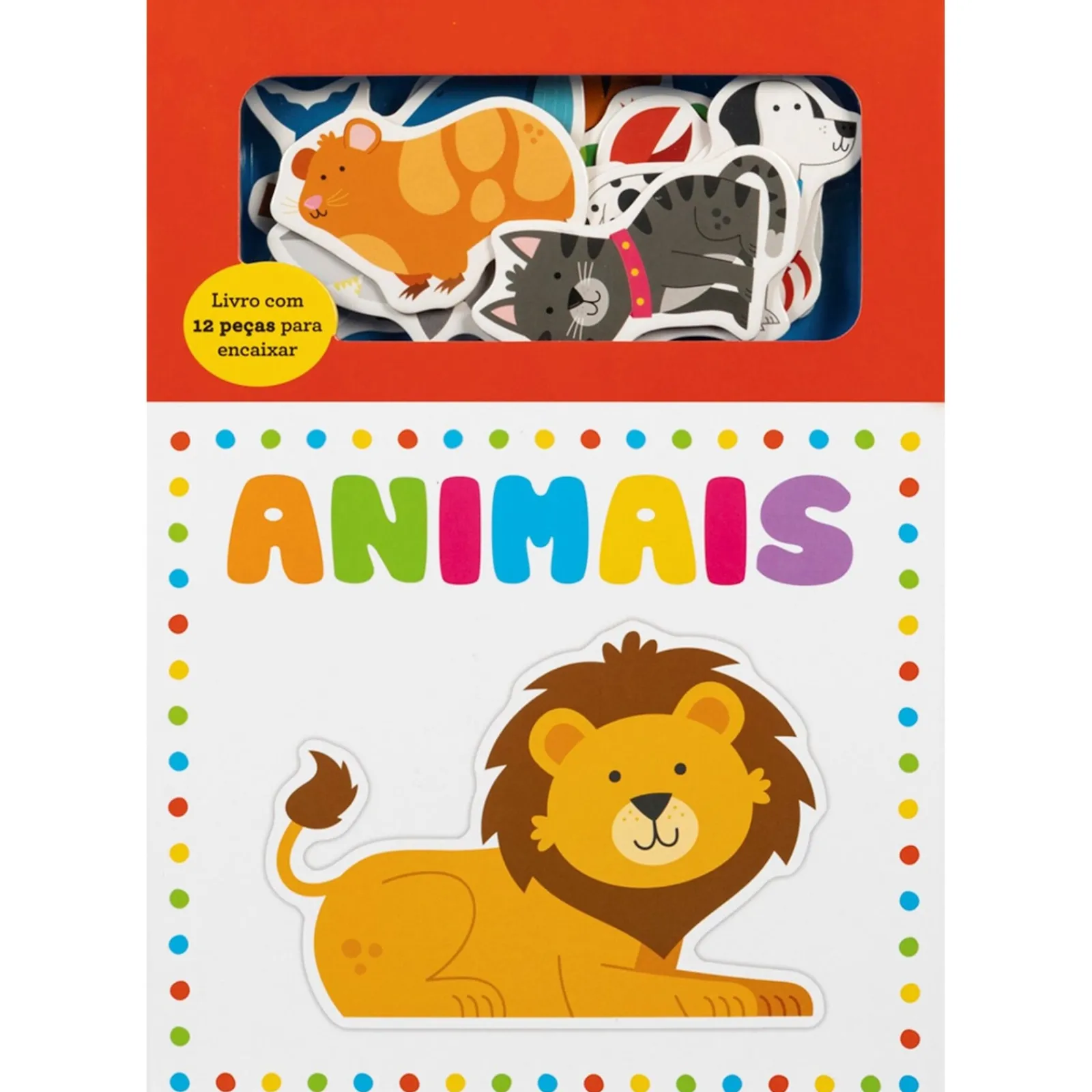 Porto Editora Animais - Livro com 12 Peças para Encaixar^ Bebé