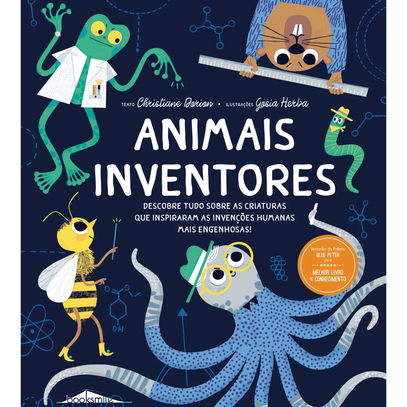 Booksmile Animais Inventores de Christiane Dorion^ Conhecimento