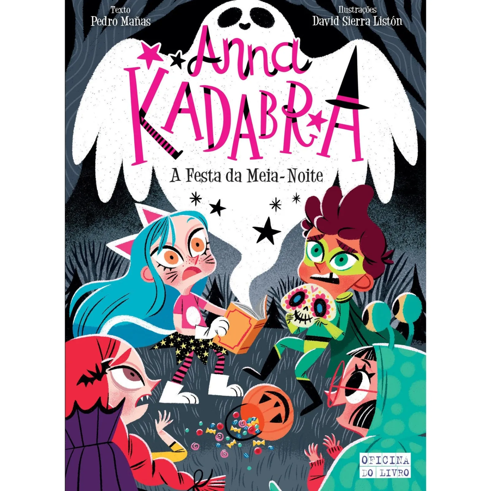 Oficina Livro Anna Kadabra 4 - A Festa da Meia-Noite de Pedro Mañas e David Sierra Listón^ Coleções Juvenis