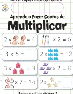 Booksmile Aprende a Fazer Contas de Multiplicar de Elizabeth Golding - (3ª Edição)^ Atividades