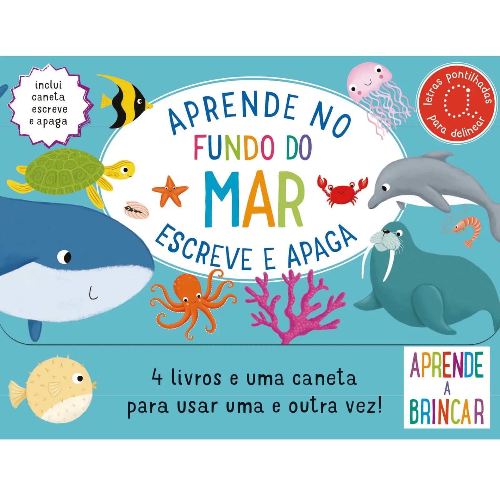 Jacarandá Aprende no Fundo do Mar - Escreve e Apaga^ Atividades