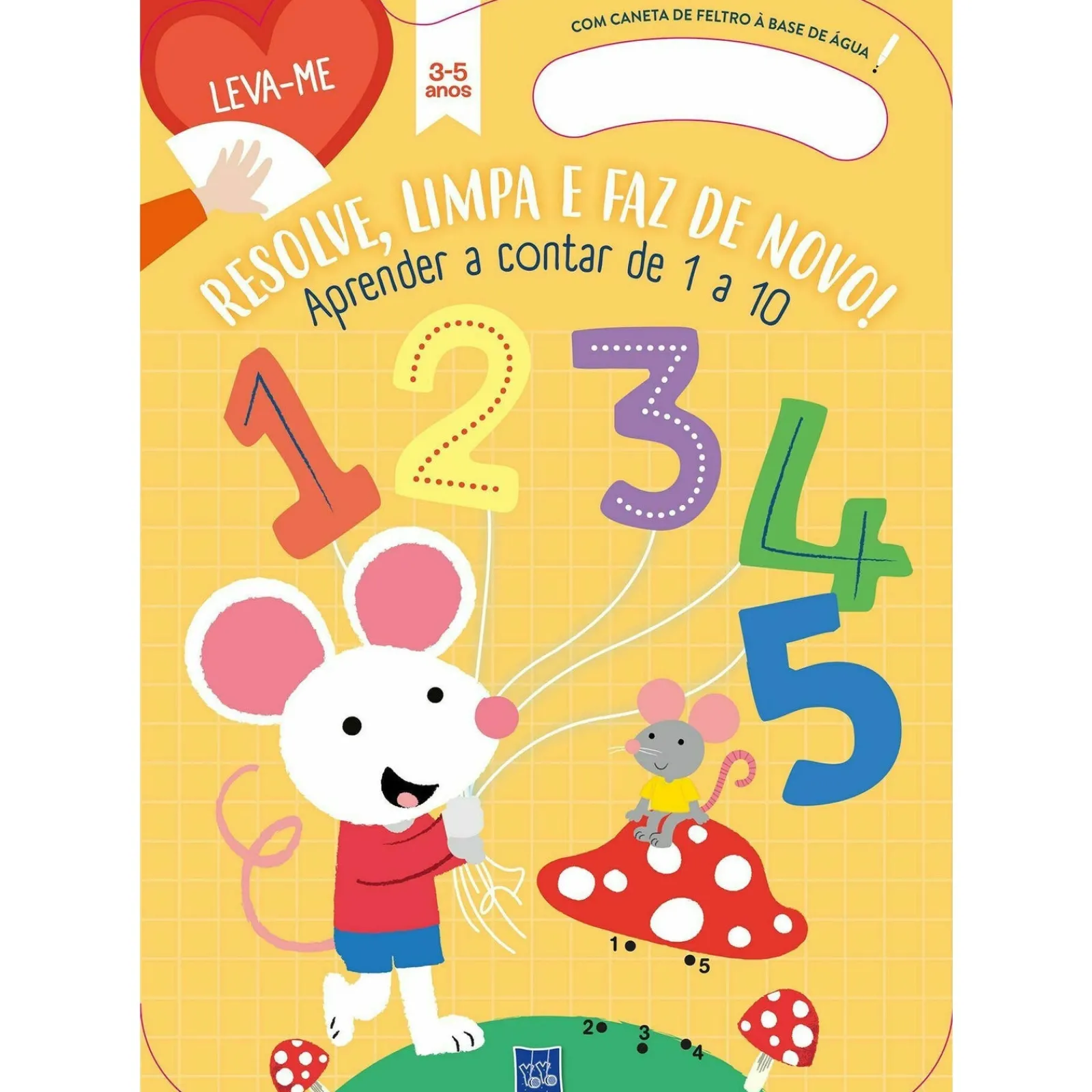 Yoyo Aprender a Contar de 1 a 10 - Amarelo 3-5 Anos^ Pré-Escolar