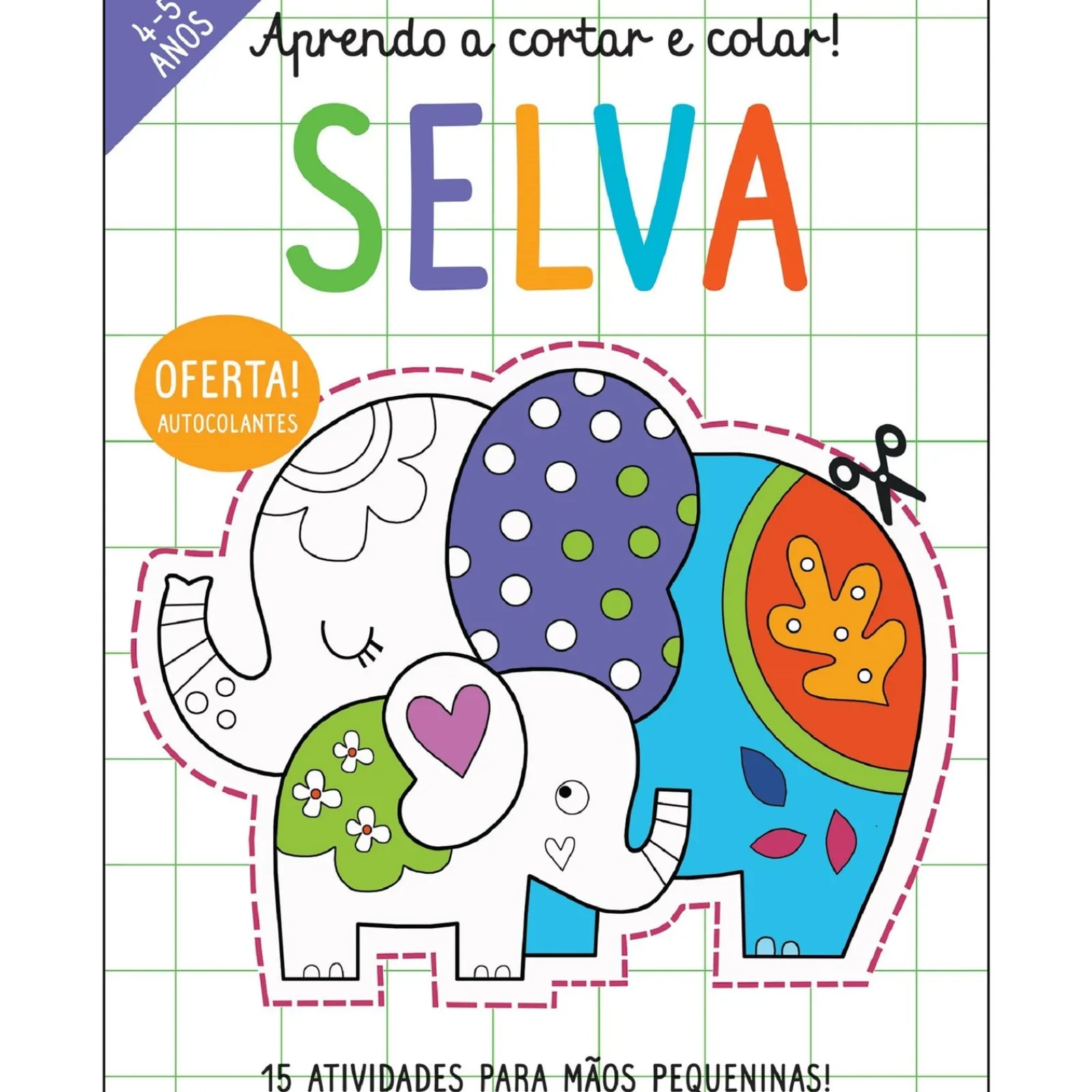 Joybooks Aprendo a Cortar e Colar! - Selva de Elizabeth Golding - 15 Atividades para Mãos Pequeninas!^ Atividades