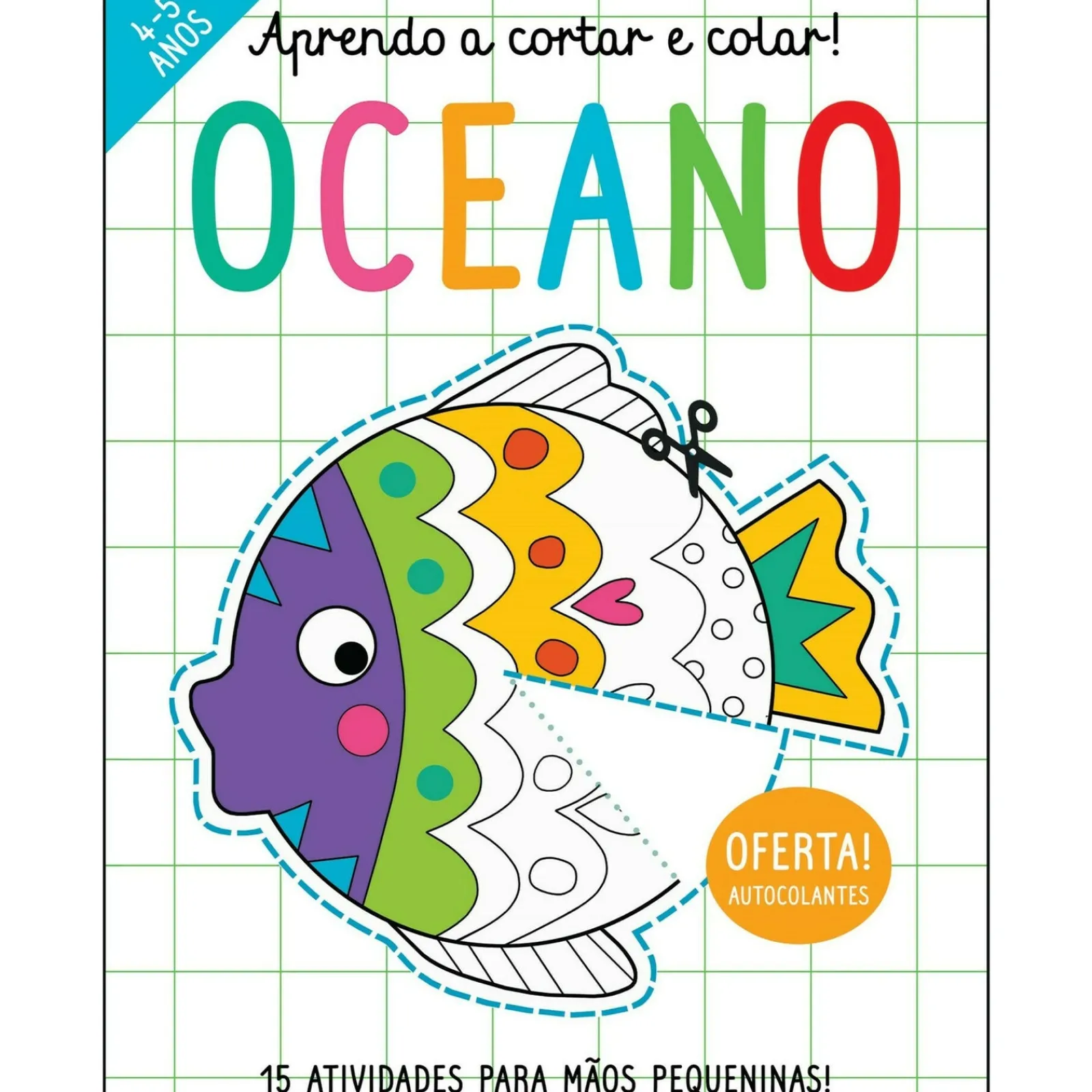 Joybooks Aprendo a Cortar e Colar! - Oceano de Elizabeth Golding - 15 Atividades para Mãos Pequeninas!^ Atividades