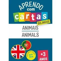 Fábula Educação Aprendo com Cartas - Animais - Bilingue^ 1º Ciclo