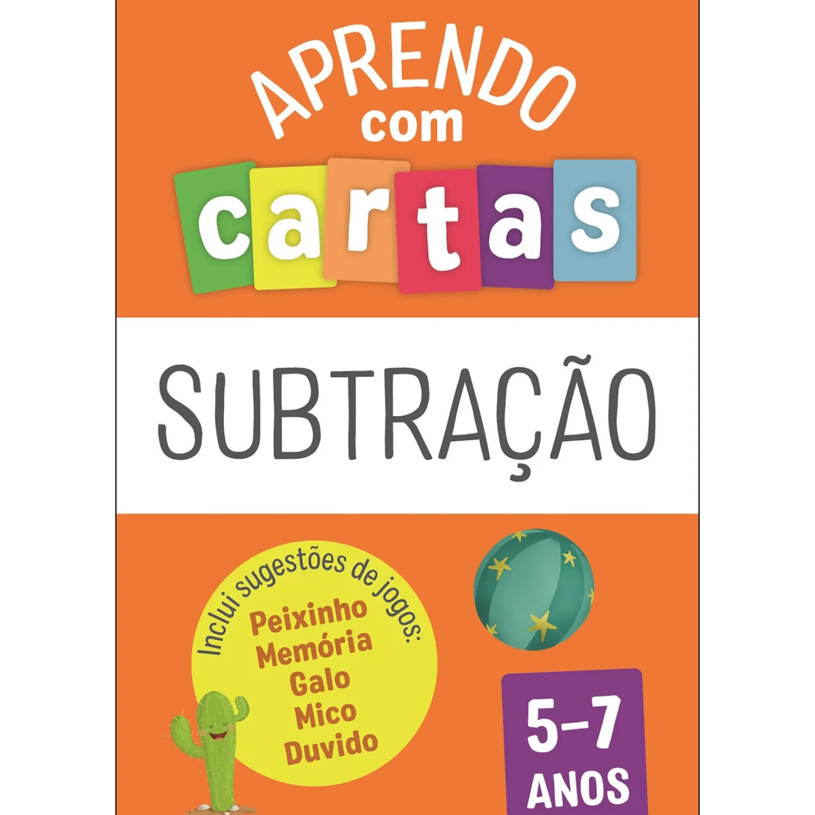 Fábula Educação Aprendo com Cartas - Subtração 5-7 Anos^ 1º Ciclo
