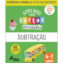 Fábula Educação Aprendo com Cartas - Subtração (4-7 Anos)^ 1º Ciclo