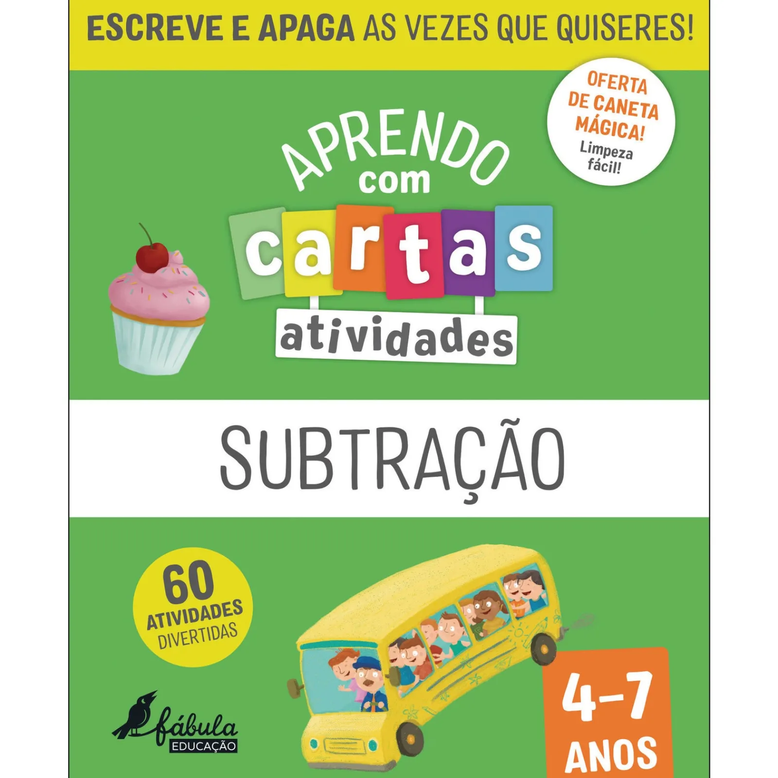 Fábula Educação Aprendo com Cartas - Subtração (4-7 Anos)^ 1º Ciclo