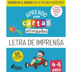Fábula Educação Aprendo com Cartas -Atividades - Letra de Imprensa 4-6 Anos Ilustração: Maria Fernandes^ 1º Ciclo