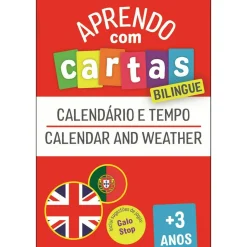 Fábula Aprendo com Cartas: Bilingue - Calendário e Tempo +3 Anos^ Pré-Escolar