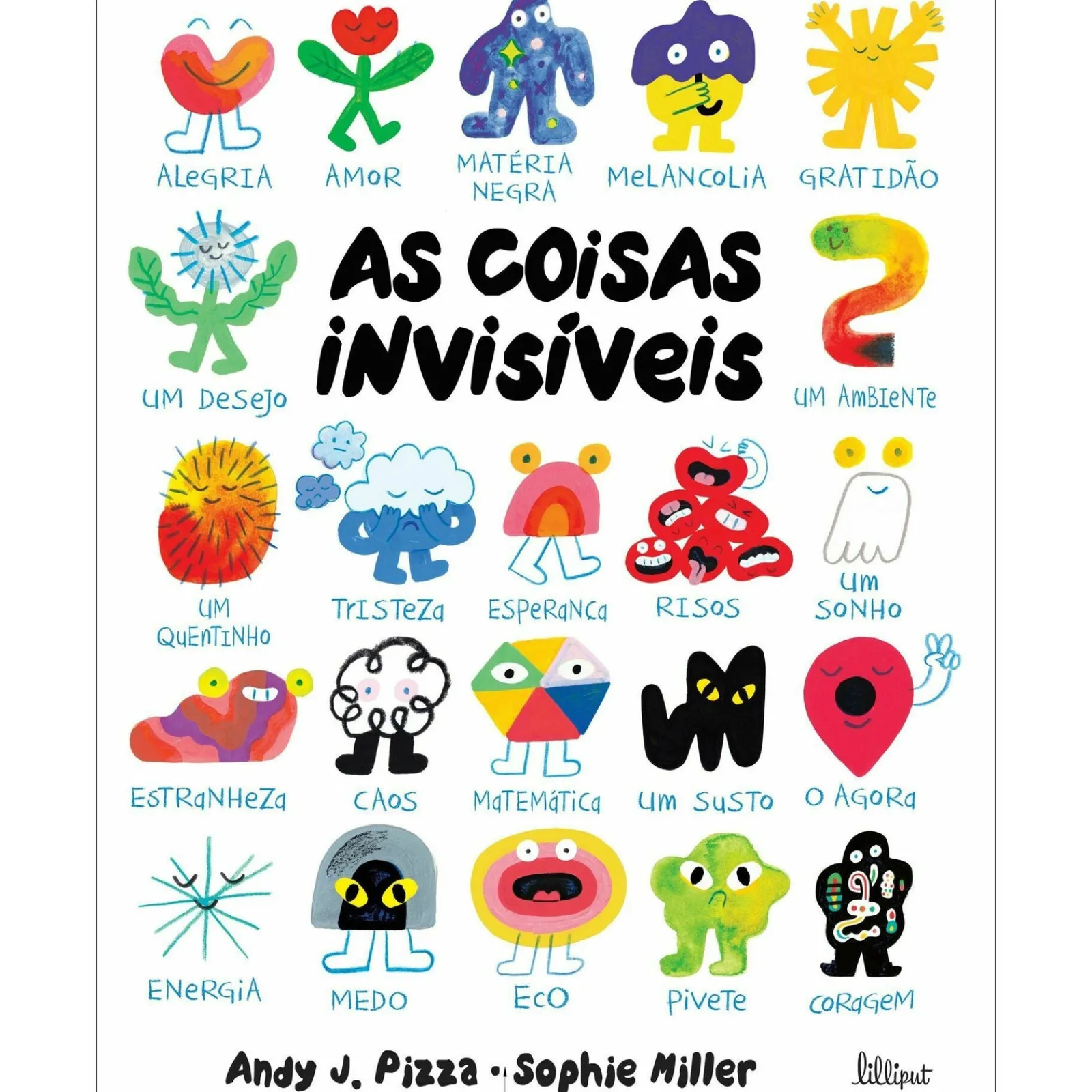 Nuvem De Letras As Coisas Invísiveis de Andy J. Pizza^ Conhecimento