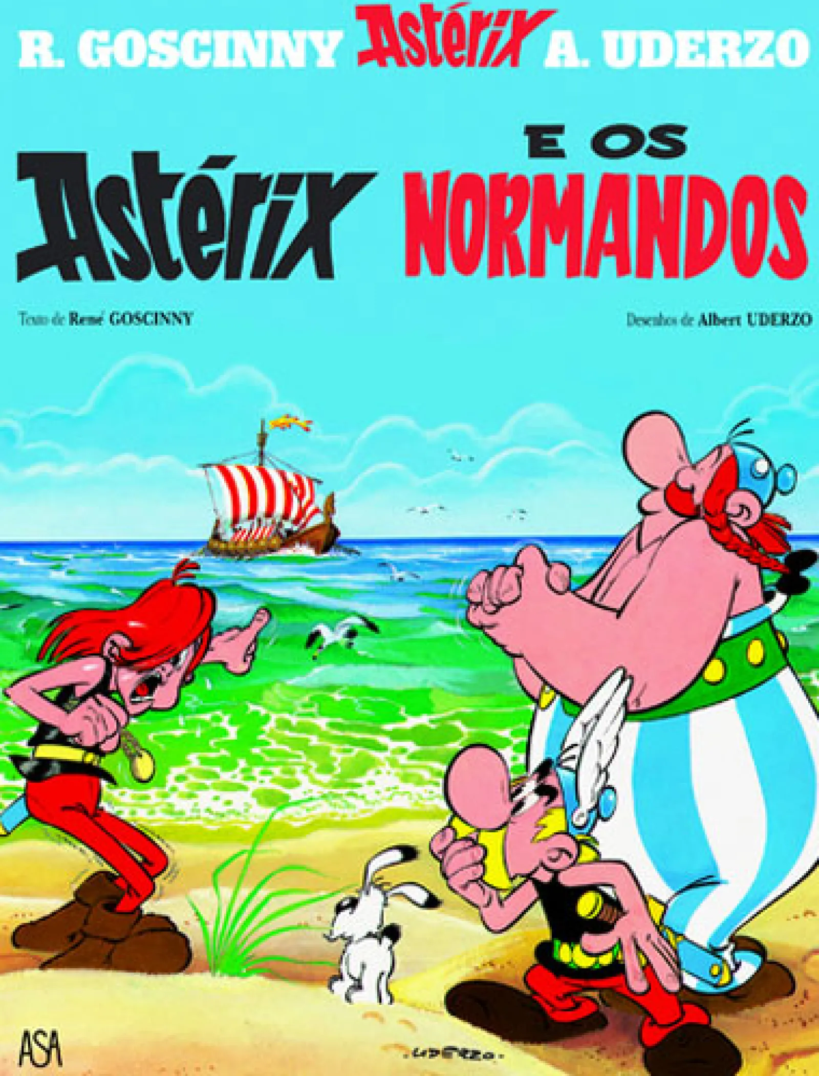 Asa Astérix e os Normandos de René Goscinny e Albert Uderzo^ Banda Desenhada E Novelas Gráficas