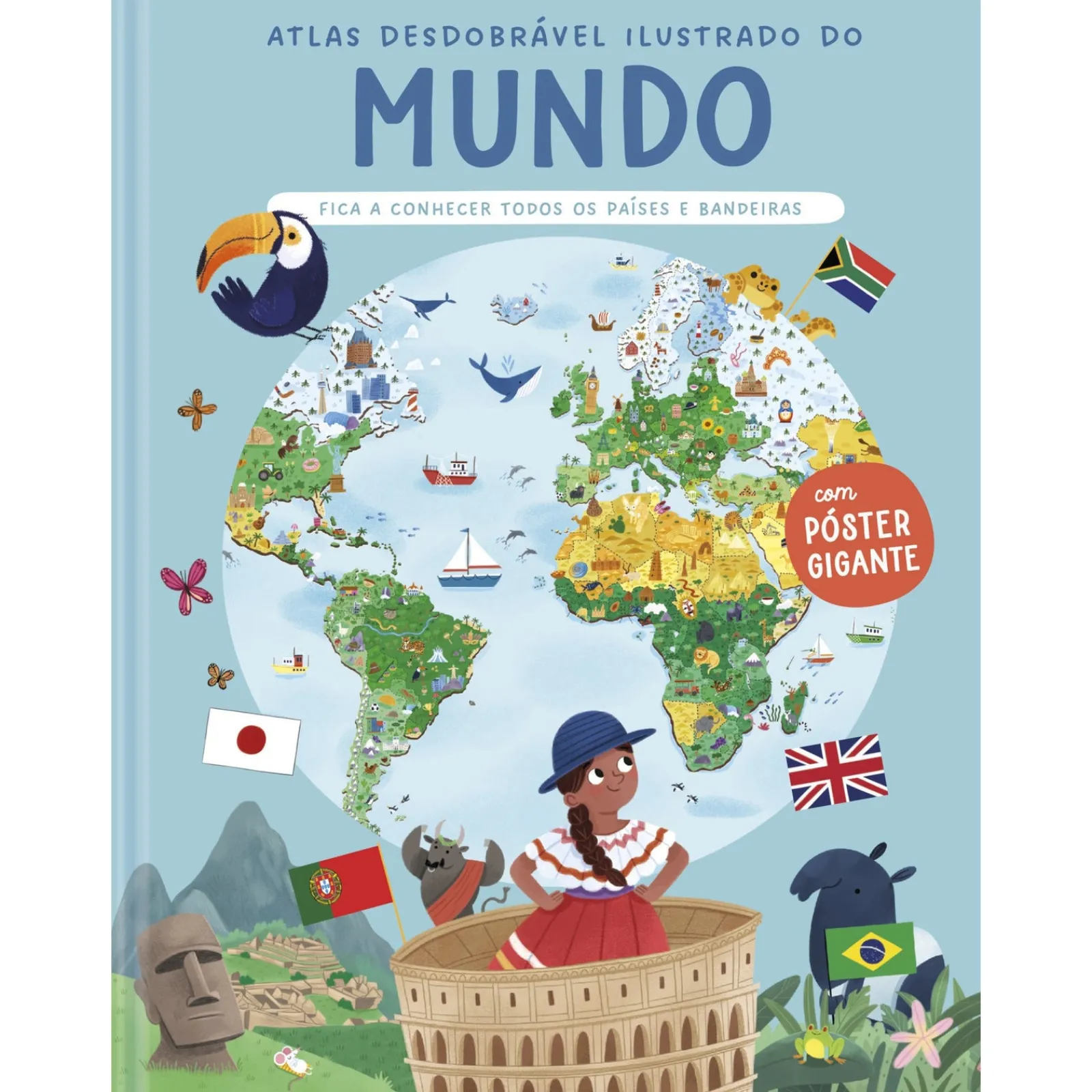Yoyo Atlas Desdobrável Ilustrado do Mundo^ Conhecimento