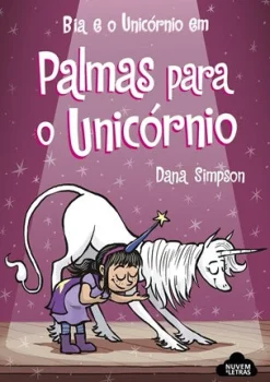 Nuvem De Letras Bia e o Unicónio em Palmas para o Unicórnio de Dana Simpson^ Banda Desenhada E Novelas Gráficas