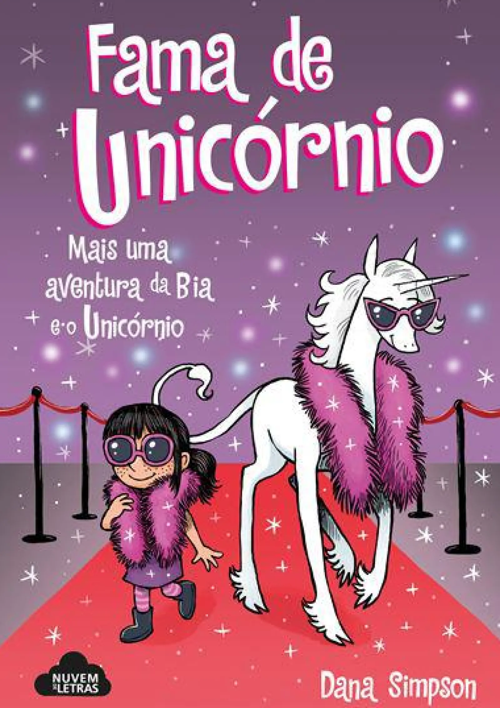 Nuvem De Letras Bia e o Unicórnio - Fama de Unicórnio de Dana Simpson - N.º 13^ Banda Desenhada E Novelas Gráficas