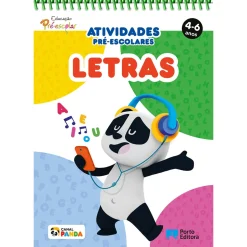 Porto Editora Bloco de Atividades Pré-Escolares Panda: Letras - 4-6 Anos^ Pré-Escolar