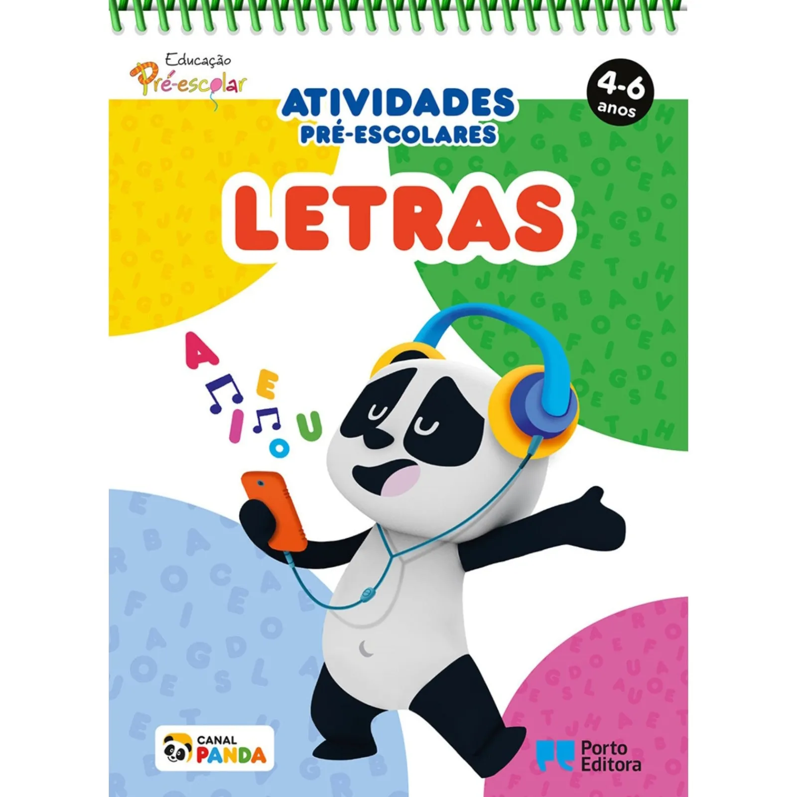 Porto Editora Bloco de Atividades Pré-Escolares Panda: Letras - 4-6 Anos^ Pré-Escolar