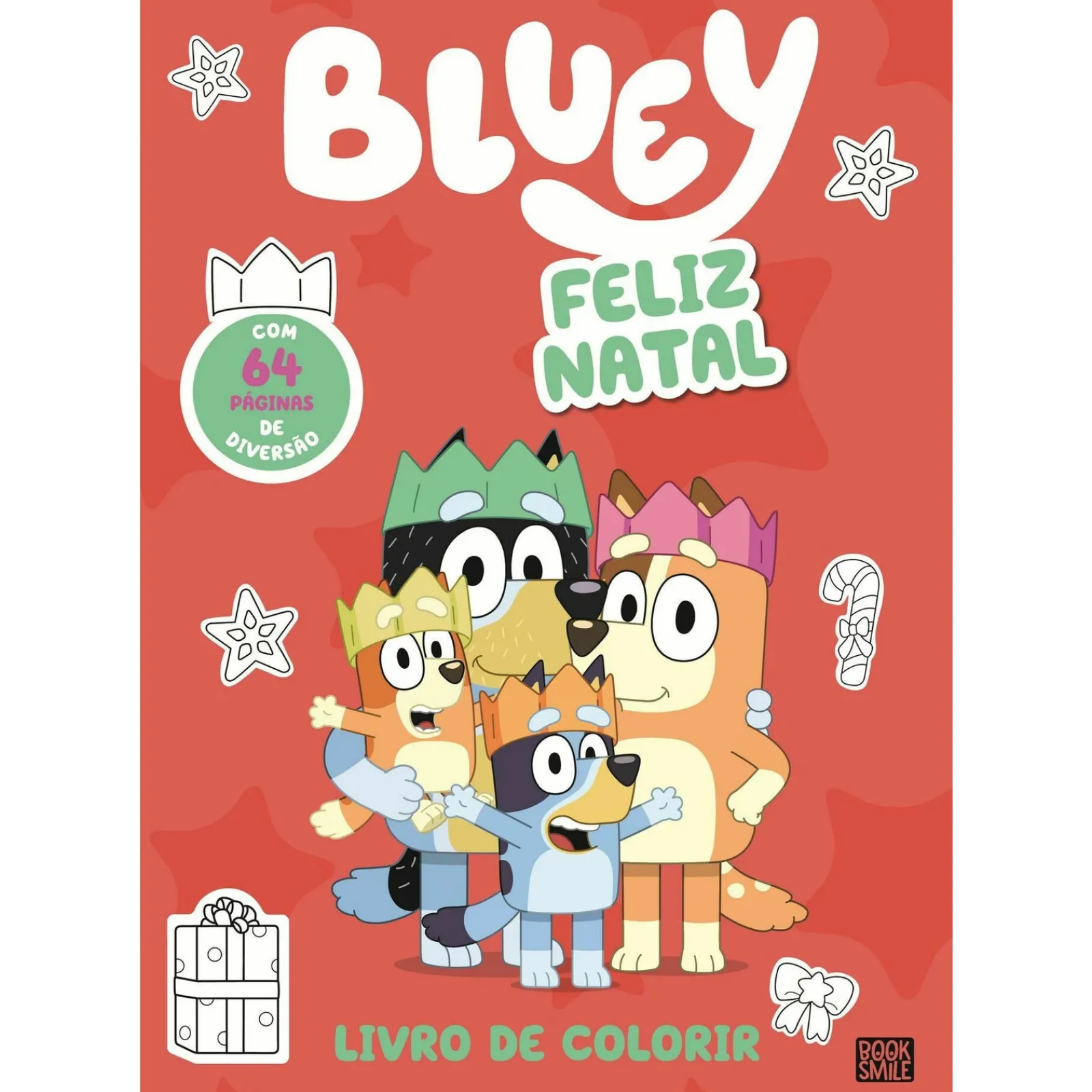 Booksmile Bluey - Feliz Natal (Livro de Colorir)^ Atividades