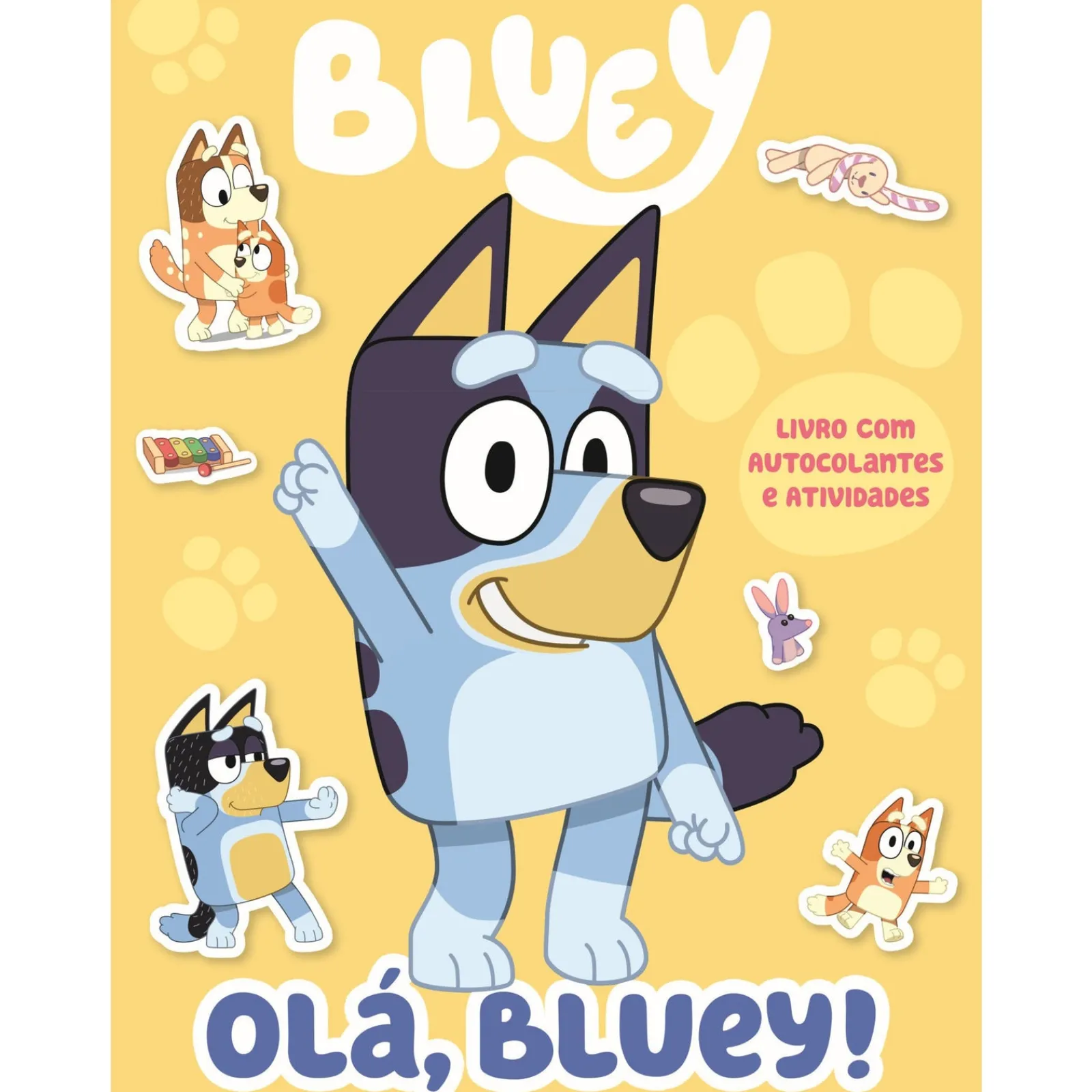 Booksmile Bluey: Olá, Bluey!: Livro com Autocolantes^ Atividades