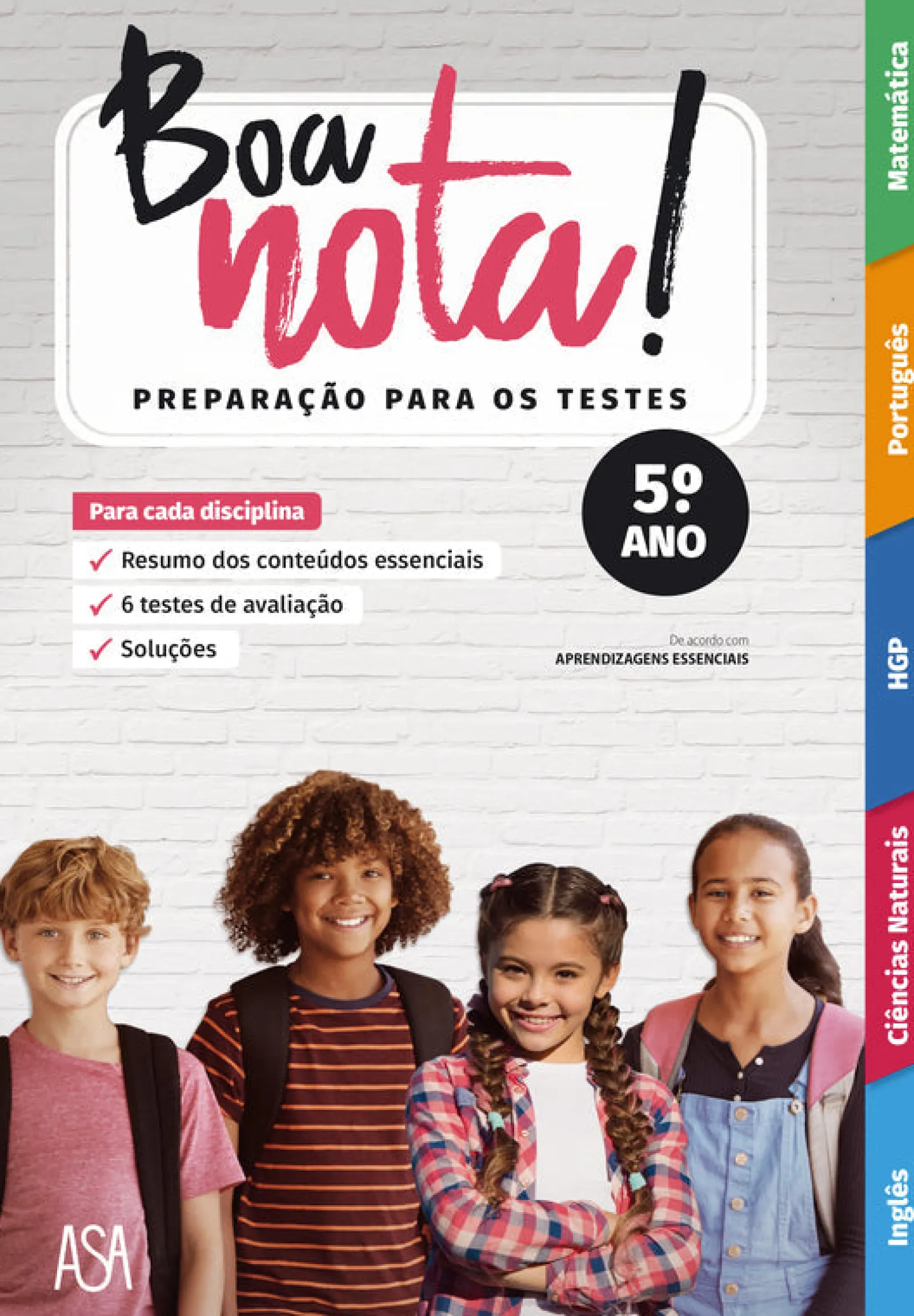 Edições Asa Boa Nota! Preparação para os Testes - 5.º Ano^ 2º Ciclo