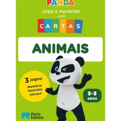 Porto Editora Canal Panda - Joga e Aprende com Cartas - Animais^ Pré-Escolar