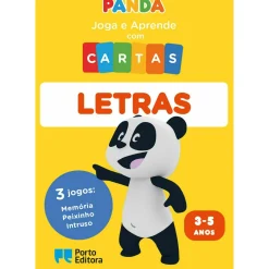 Porto Editora Canal Panda - Joga e Aprende com Cartas - Letras^ Pré-Escolar