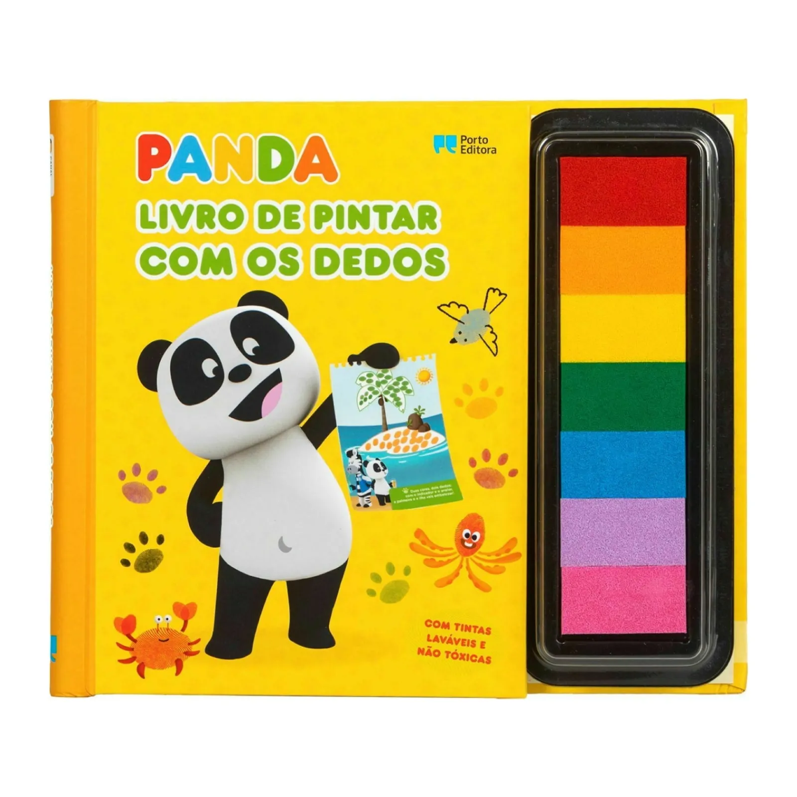 Porto Editora Canal Panda - Livro de Pintar com os Dedos de Panda^ Atividades