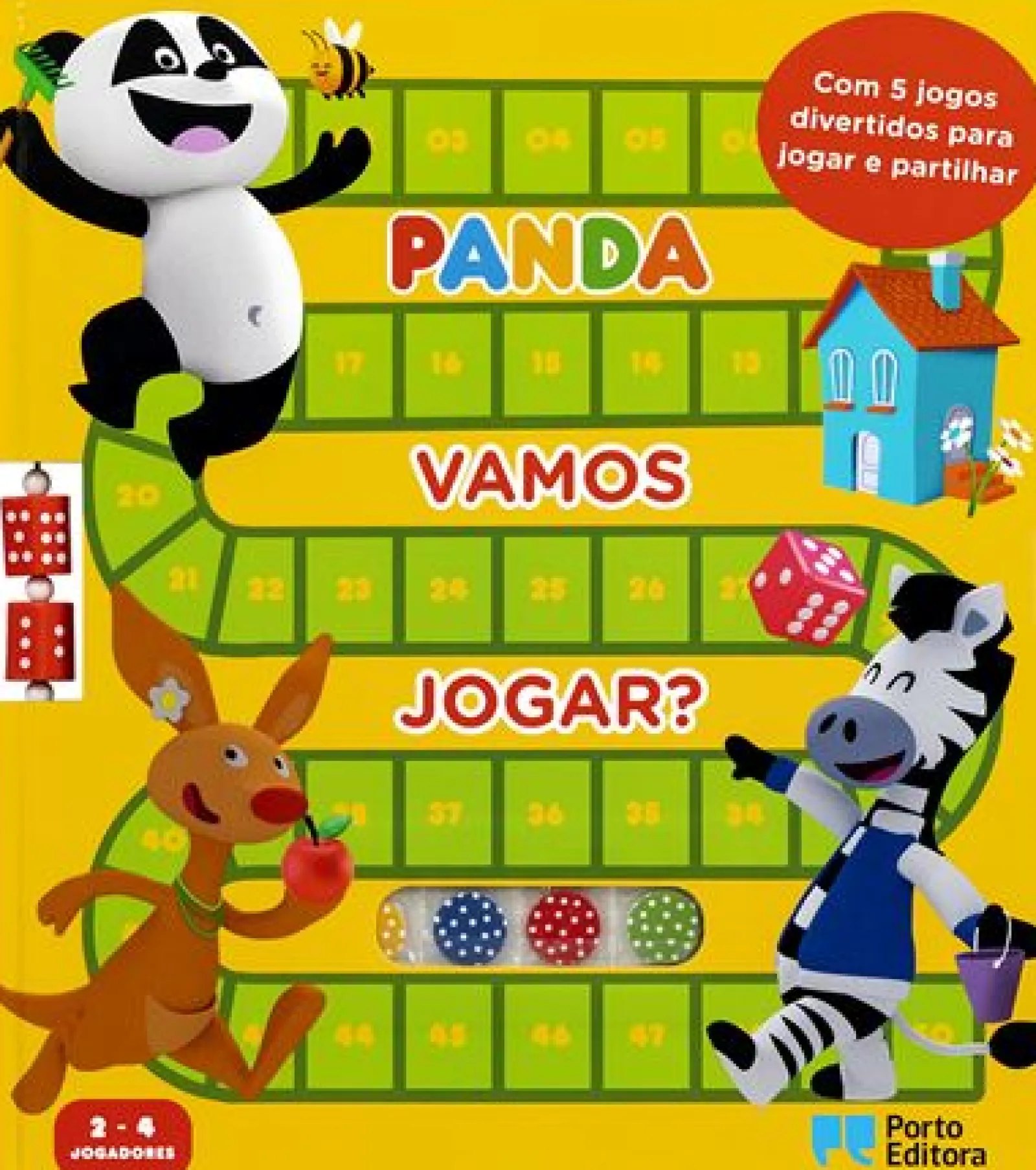 Porto Editora Canal Panda - Vamos Jogar? - com 5 Jogos de Tabuleiro para Jogar e Partilhar^ Atividades