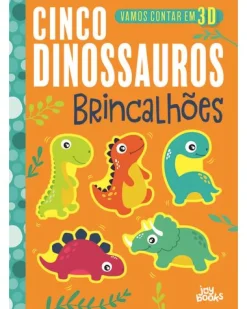 Joybooks Cinco Dinossauros Brincalhões de Amber Lily^ Atividades