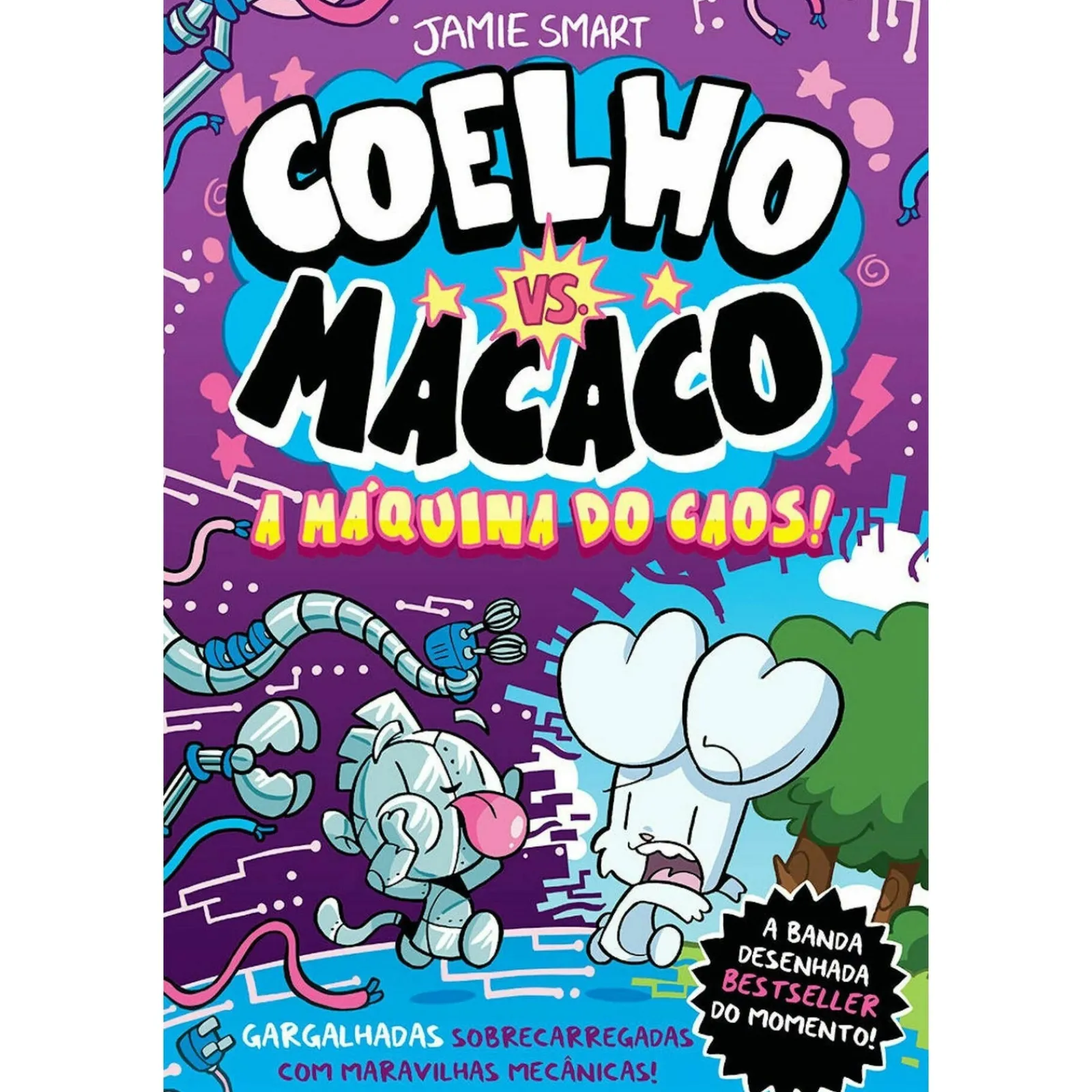 Porto Editora Coelho Vs. Macaco - A Máquina do Caos!^ Banda Desenhada E Novelas Gráficas
