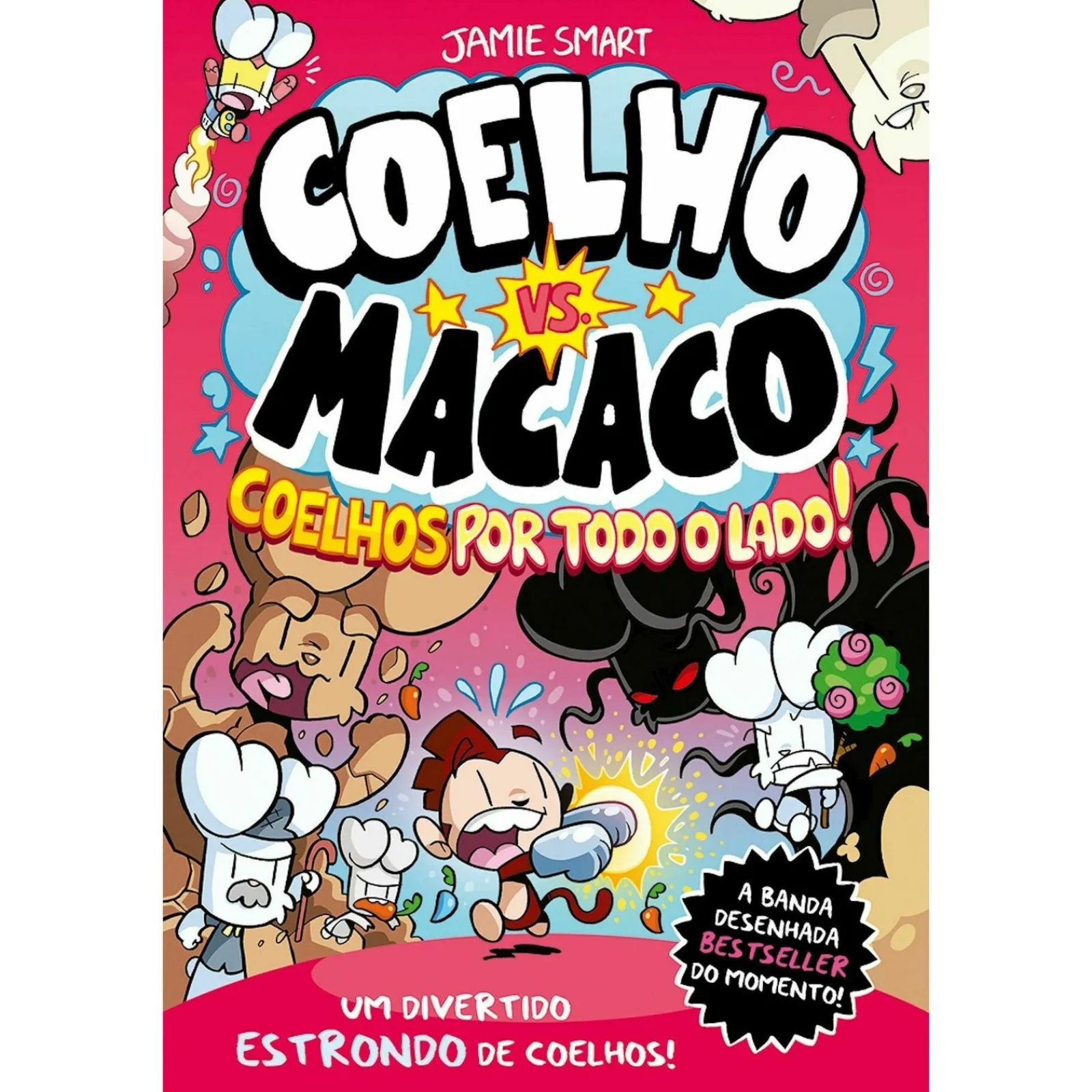 Porto Editora Coelho Vs. Macaco - Coelhos por Todo o Lado!^ Banda Desenhada E Novelas Gráficas
