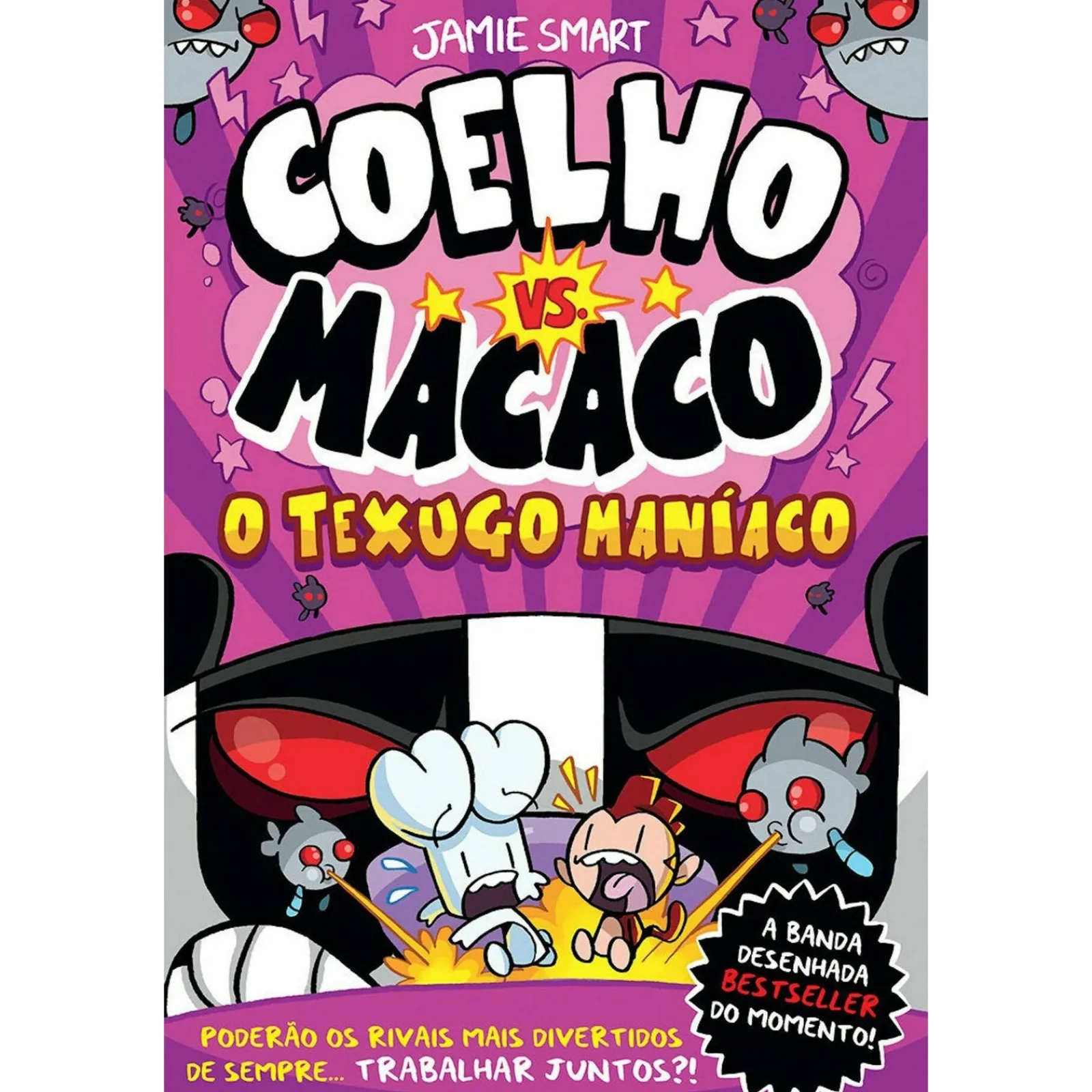 Porto Editora Coelho Vs. Macaco - o Texugo Maníaco^ Banda Desenhada E Novelas Gráficas