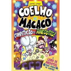 Porto Editora Coelho Vs. Macaco: A Competição de Anedotas! de Jamie Smart^ Banda Desenhada E Novelas Gráficas