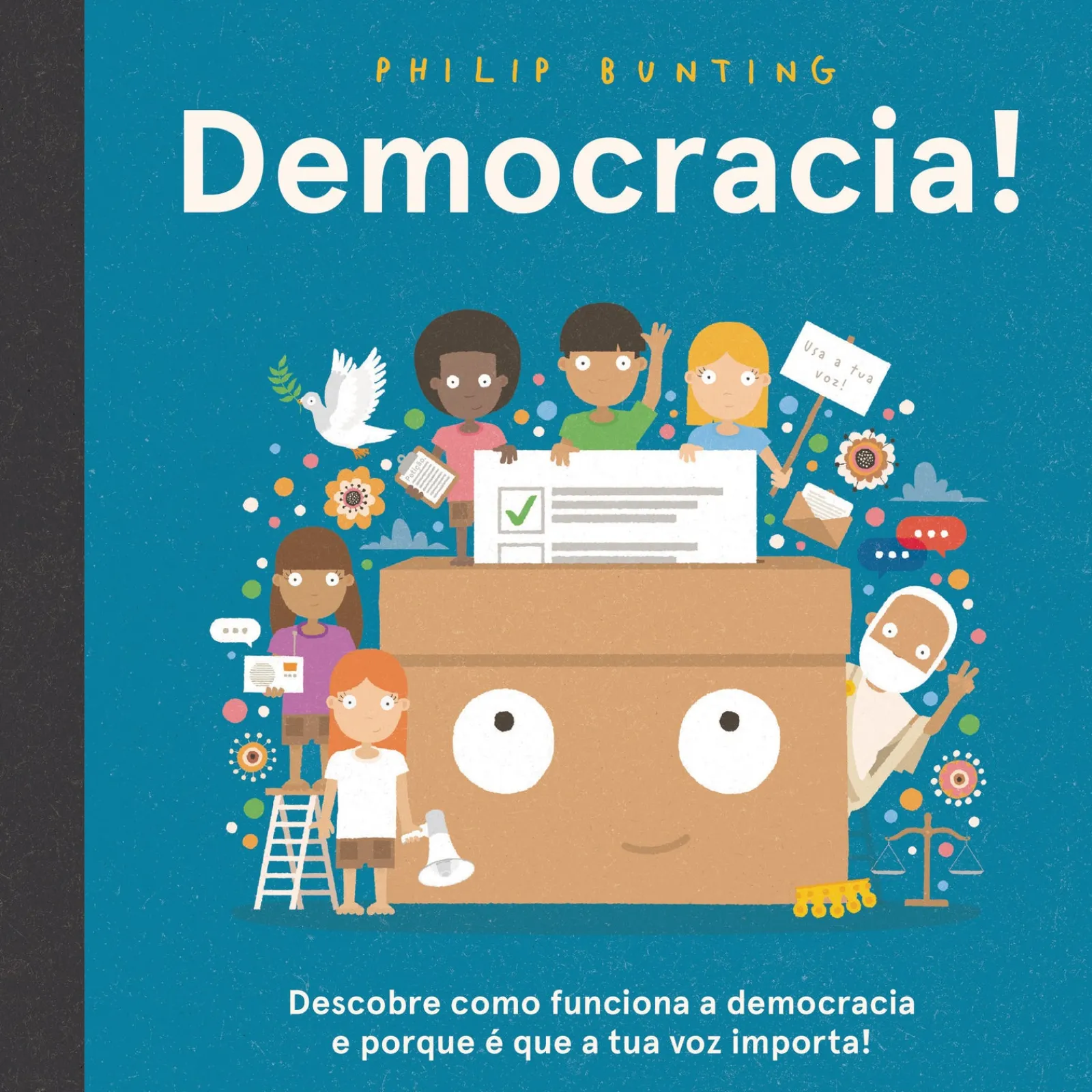 Booksmile Democracia! de Philip Bunting^ Conhecimento