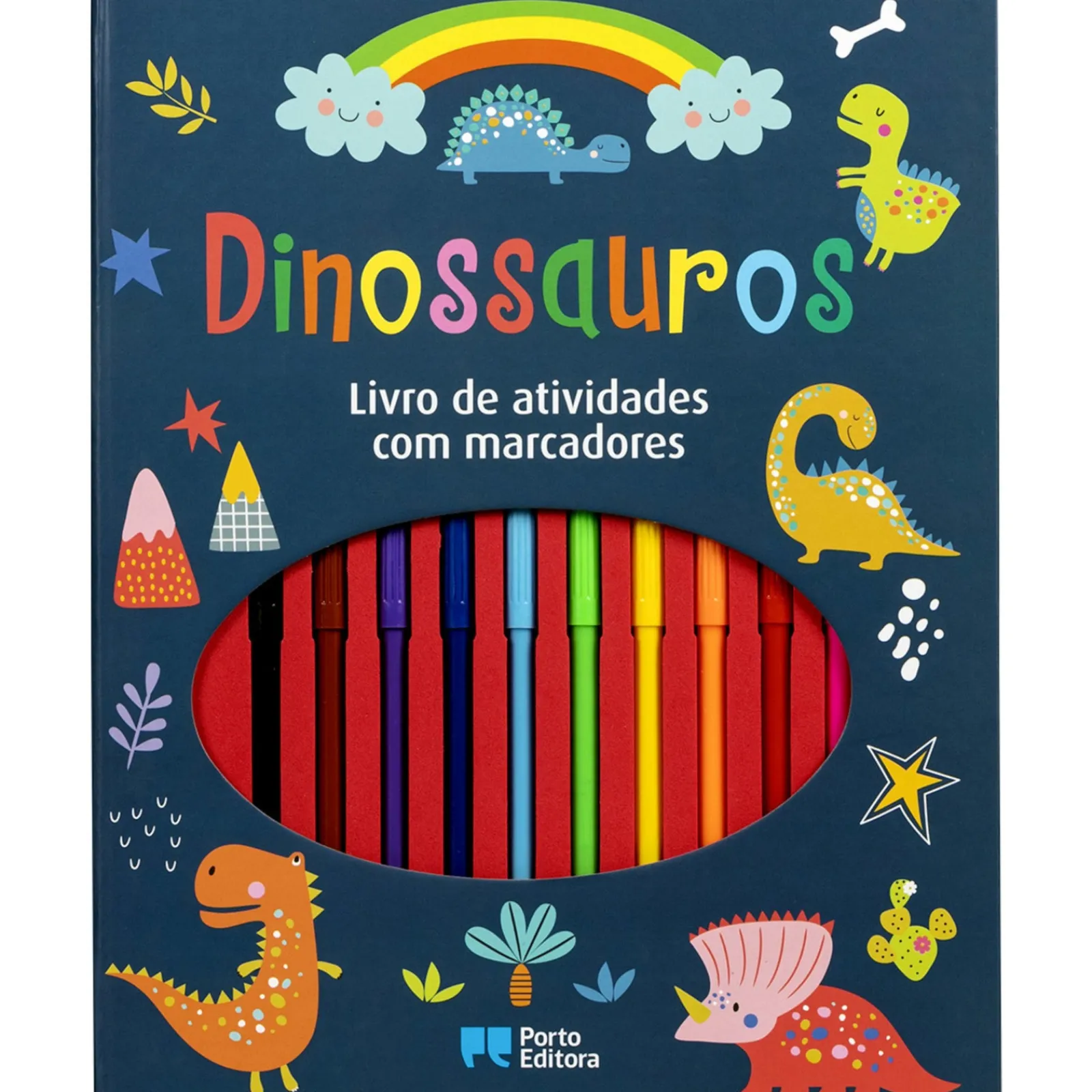 Porto Editora Dinossauros - Livro de Atividades com Marcadores^ Atividades