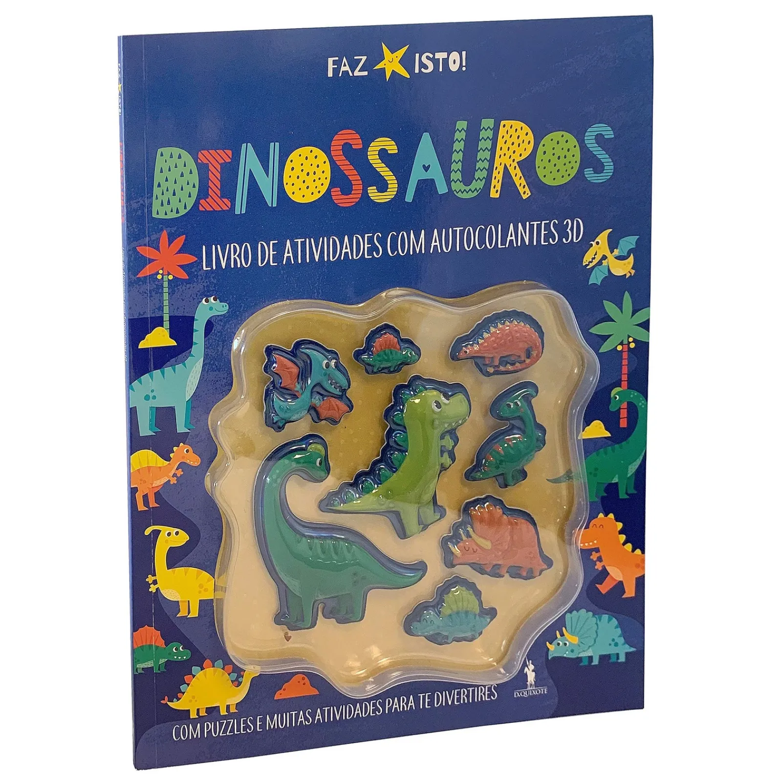 Dom Quixote Dinossauros - Livro de Atividades com Autocolantes 3D^ Atividades