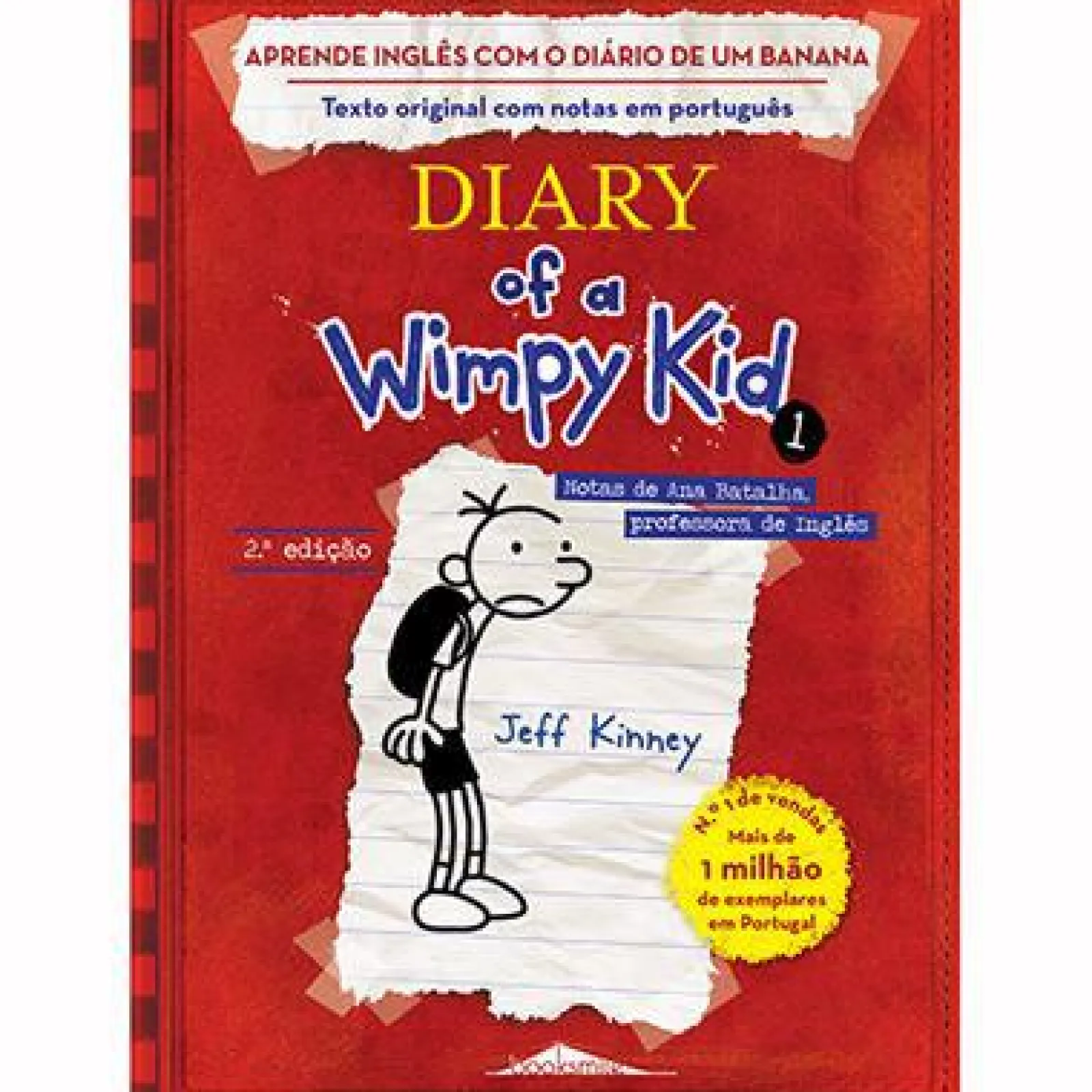 Booksmile Diário de um Banana 1: Aprende Inglês de Jeff Kinney - (2ª Edição)^ Coleções Juvenis