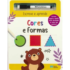 Porto Editora Escreve e Aprende - Cores e Formas - Inclui Caneta Escreve A Apaga^ Atividades