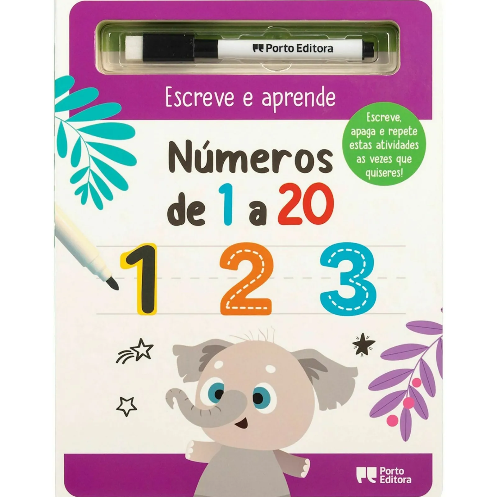 Porto Editora Escreve e Aprende - Números de 1 a 20^ Pré-Escolar