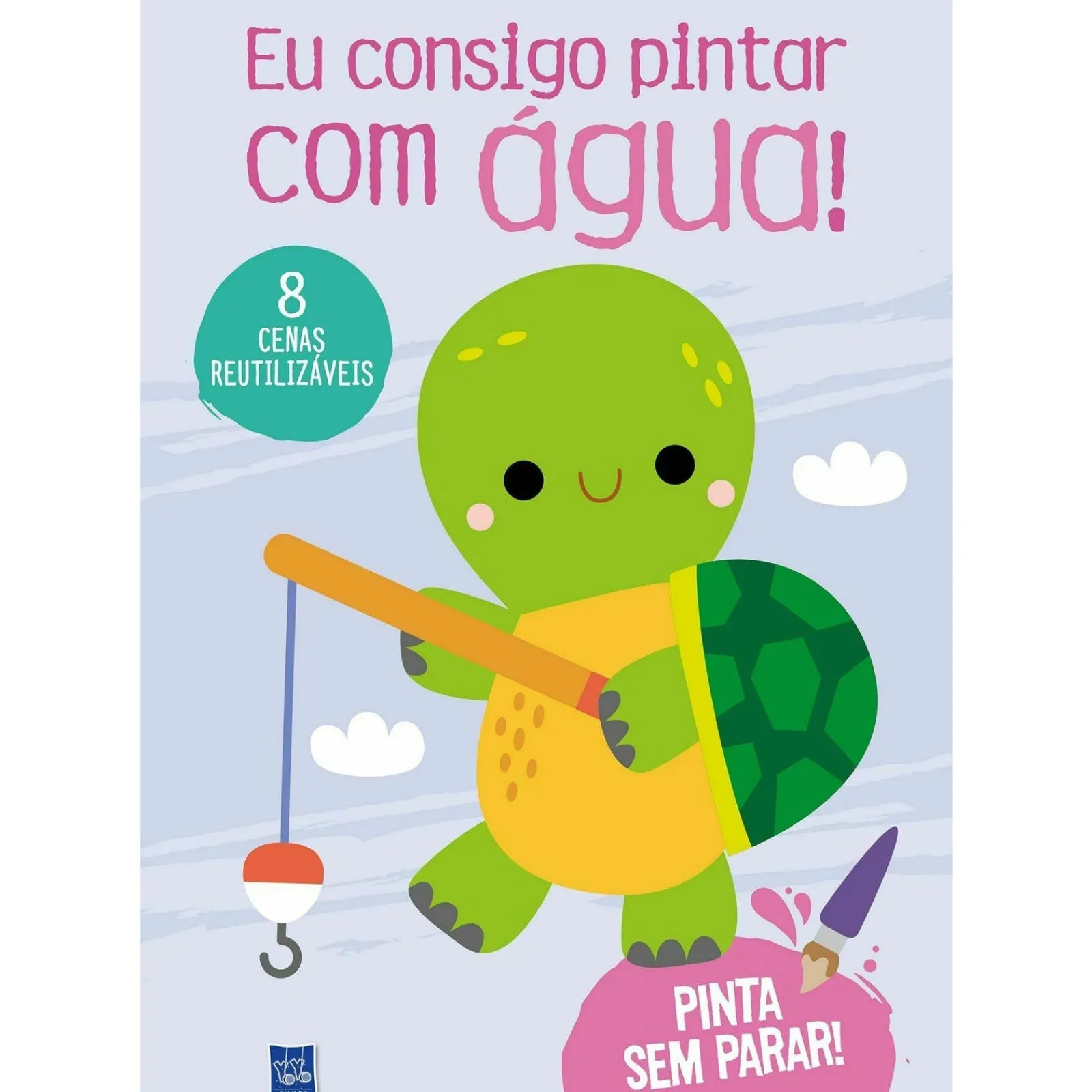 Yoyo Eu Consigo Pintar com Água - Lilás - Tartaruga de BOOKS^ Atividades