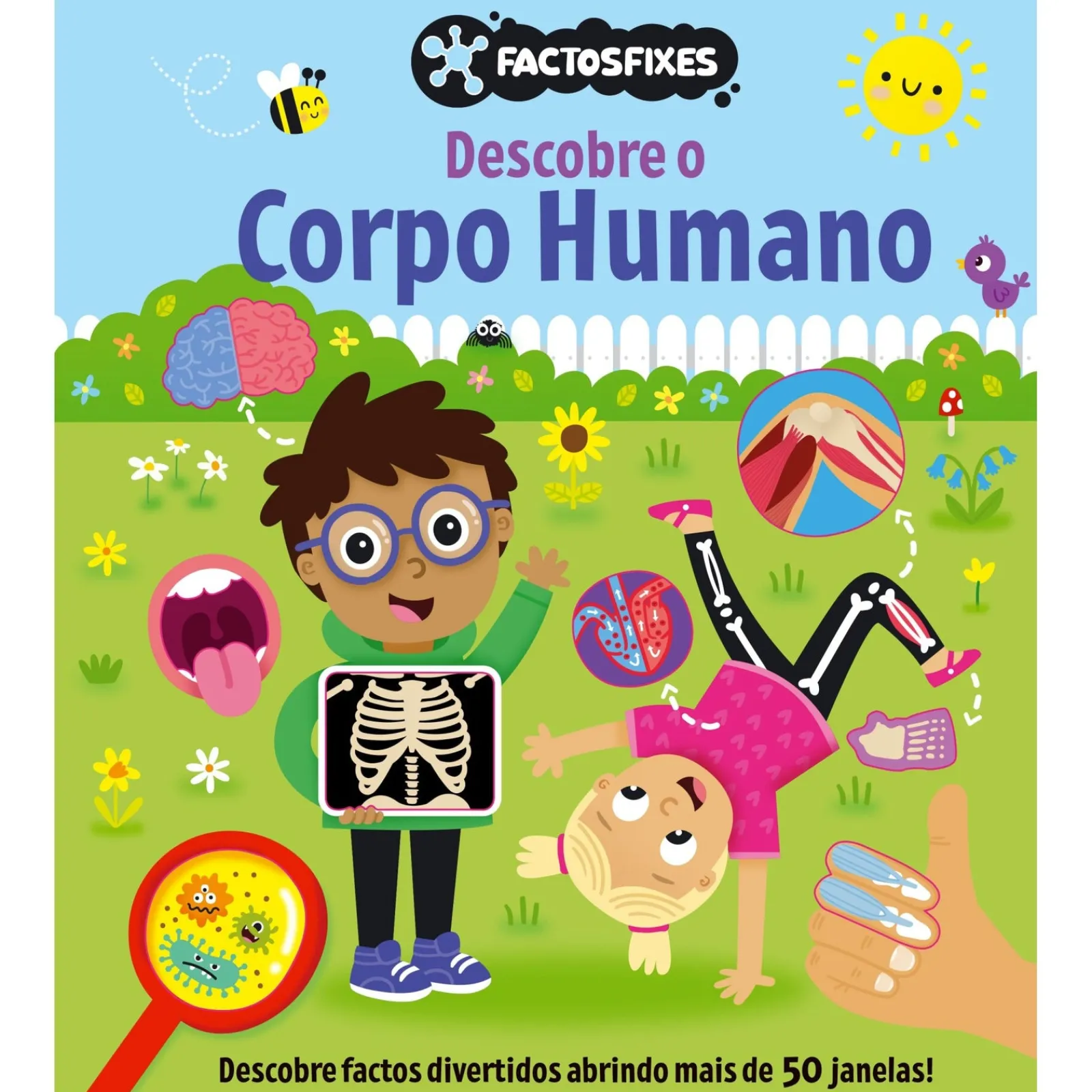 Asa Factos Fixes - Descobre o Corpo Humano - Descobre Factos Divertidos Abrindo Mais de 50 Janelas!^ Conhecimento