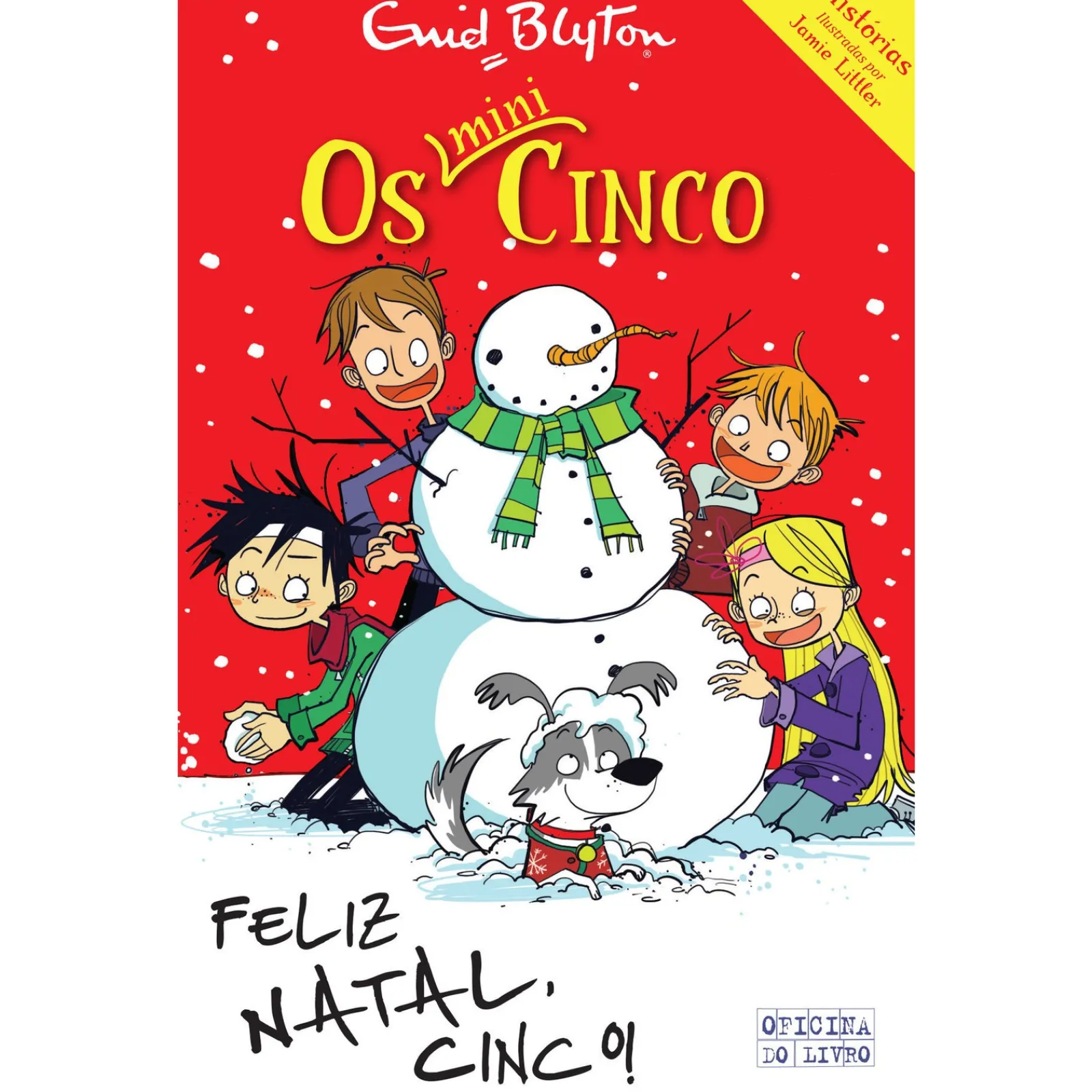 Oficina Do Livro Feliz Natal, Cinco! de Enid Blyton - Os Mini-Cinco N.º 7^ Coleções Juvenis