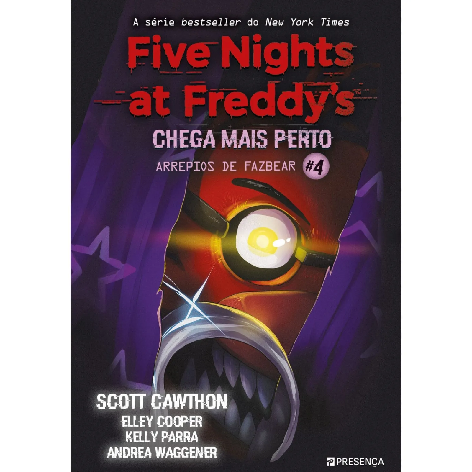 Presença Five Nights At Freddy's - Arrepios de Fazbear Livro 4 de Scott Cawthon, Elley Cooper e Andrea Waggener^ Coleções Juvenis