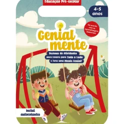 Booksmile Genialmente Educação Pré-escolar 4-5 Anos - Dezenas de Atividades para Levares para Todo o Lado e Teres uma Mente Genial!^ Pré-Escolar