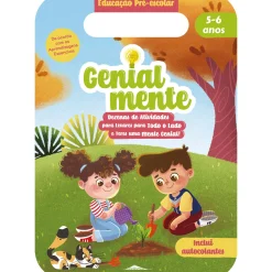 Booksmile Genialmente Educação Pré-escolar 5-6 Anos - Dezenas de Atividades para Levares para Todo o Lado e Teres uma Mente Genial!^ Pré-Escolar