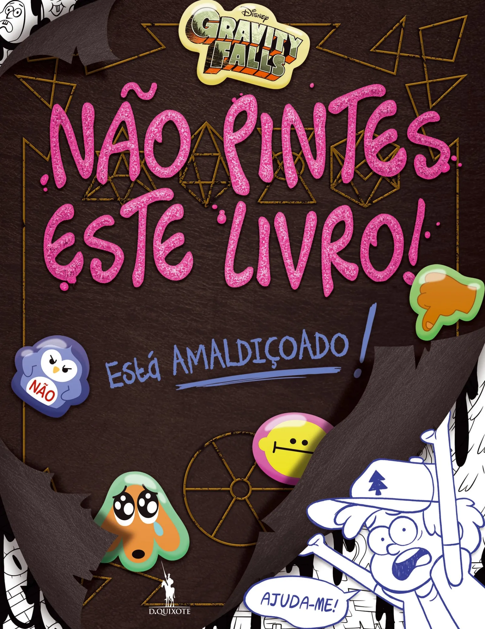 D.Quixote Gravity Falls - Não Pintes Este Livro de Disney^ Coleções Juvenis