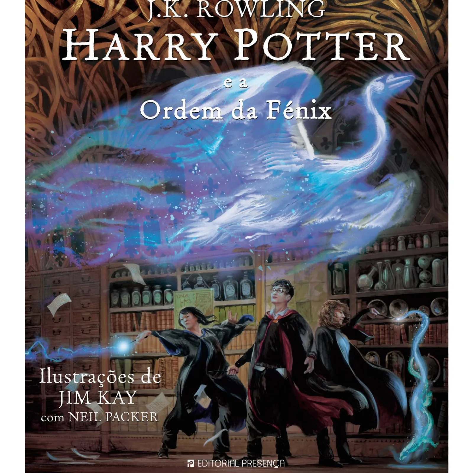 Presença Harry Potter e a Ordem da Fénix de J. K. Rowling; Ilustração: Jim Kay e Neil Packer de J. K. Rowling^ Coleções Juvenis